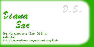 diana sar business card